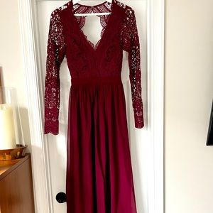 Burgundy Maxi Dress